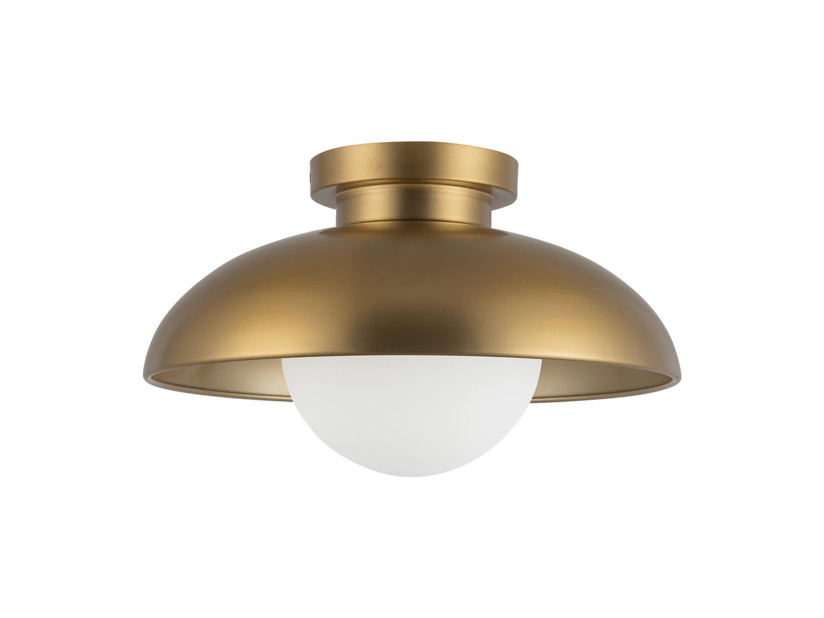 Rubio Flush Mount Light – 12" / Aged Gold/Opal Matte Glass – view 3