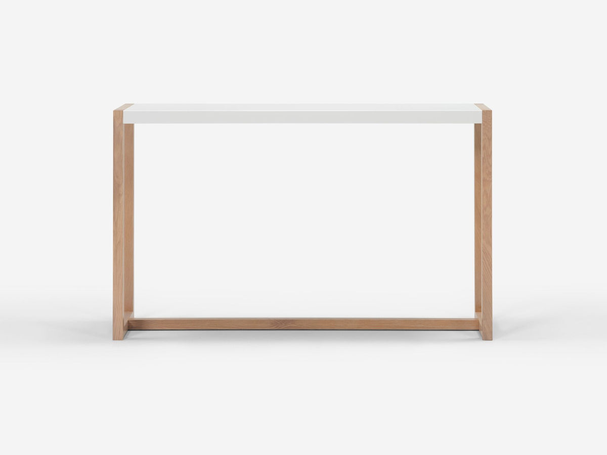 Liv Console Table – Oak/White – view 4