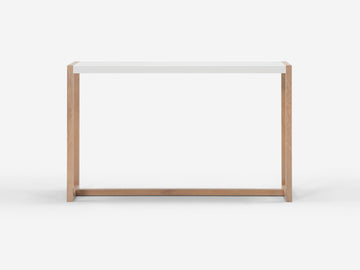 Liv Console Table – Oak/White – view 4