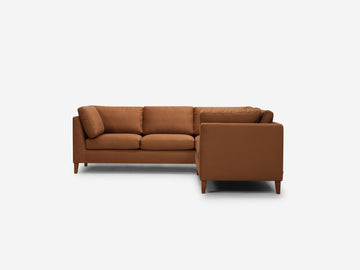 Burleson Toffee with Java Legs - Right Hand Facing Loveseat