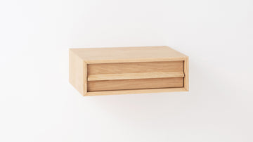Marcel Single Drawer Floating Nightstand – Oak – view 2