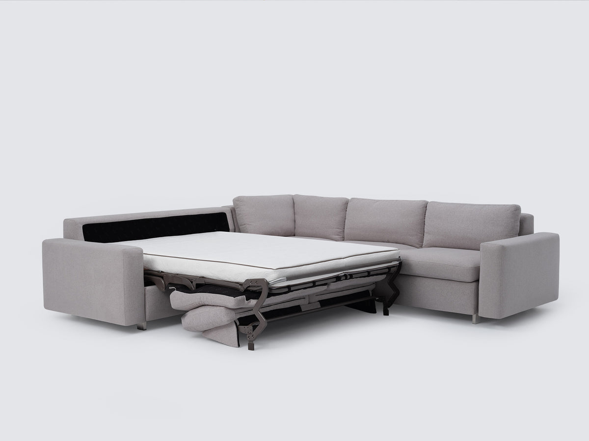 Ava Cloud with Stainless Steel Legs - Standard Arms - Right Hand Facing Storage Loveseat