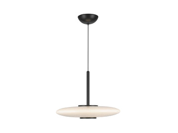 Kyoto Pendant – Black/Glossy Opal Glass