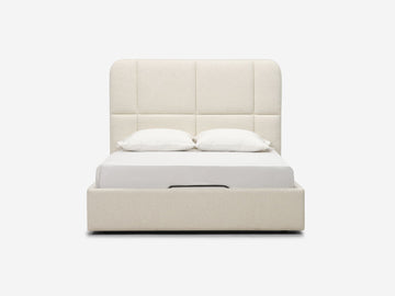 Veneto Sand - Queen - High - Grid - Round Headboard