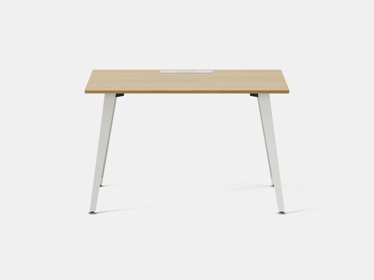 Office Desk – 48" x 24" / White / Woodgrain