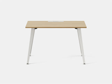 Office Desk – 48" x 24" / White / Woodgrain