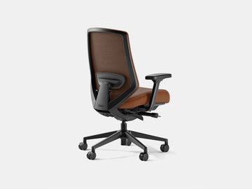 Ergonomic Pro Office Chair – Leather / Saddle – view 2