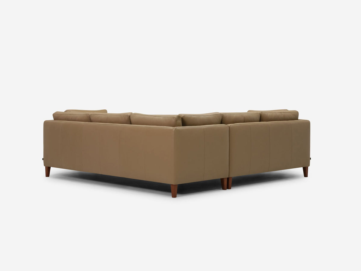 Rein Toast with Java Legs - Left Hand Facing Loveseat