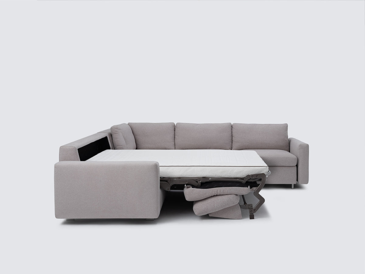 Ava Cloud with Stainless Steel Legs - Narrow Arms - Right Hand Facing Loveseat