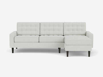 Arctic Wolf with Black Ash Legs - Right Hand Facing Chaise - Low Arm Height