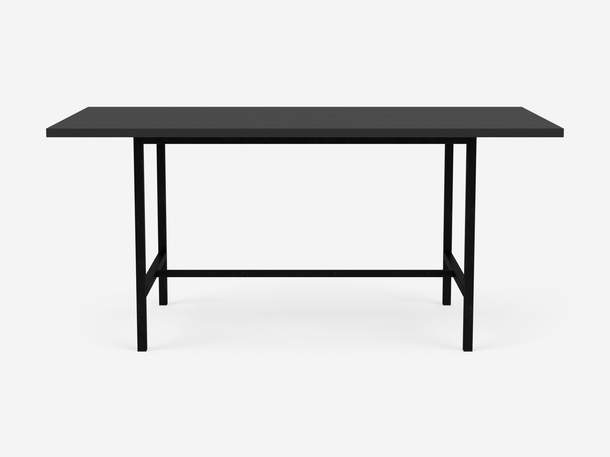 Kendall Custom Dining Table - 66" – Solid Black Oak