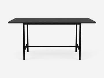 Kendall Custom Dining Table - 66" – Solid Black Oak