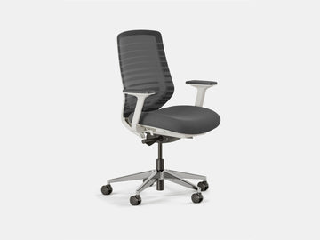 Ergonomic Office Chair – Graphite (White)