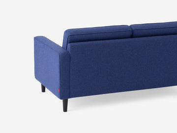 Lana Dark Blue with Black Ash Legs - Regular Height Arms