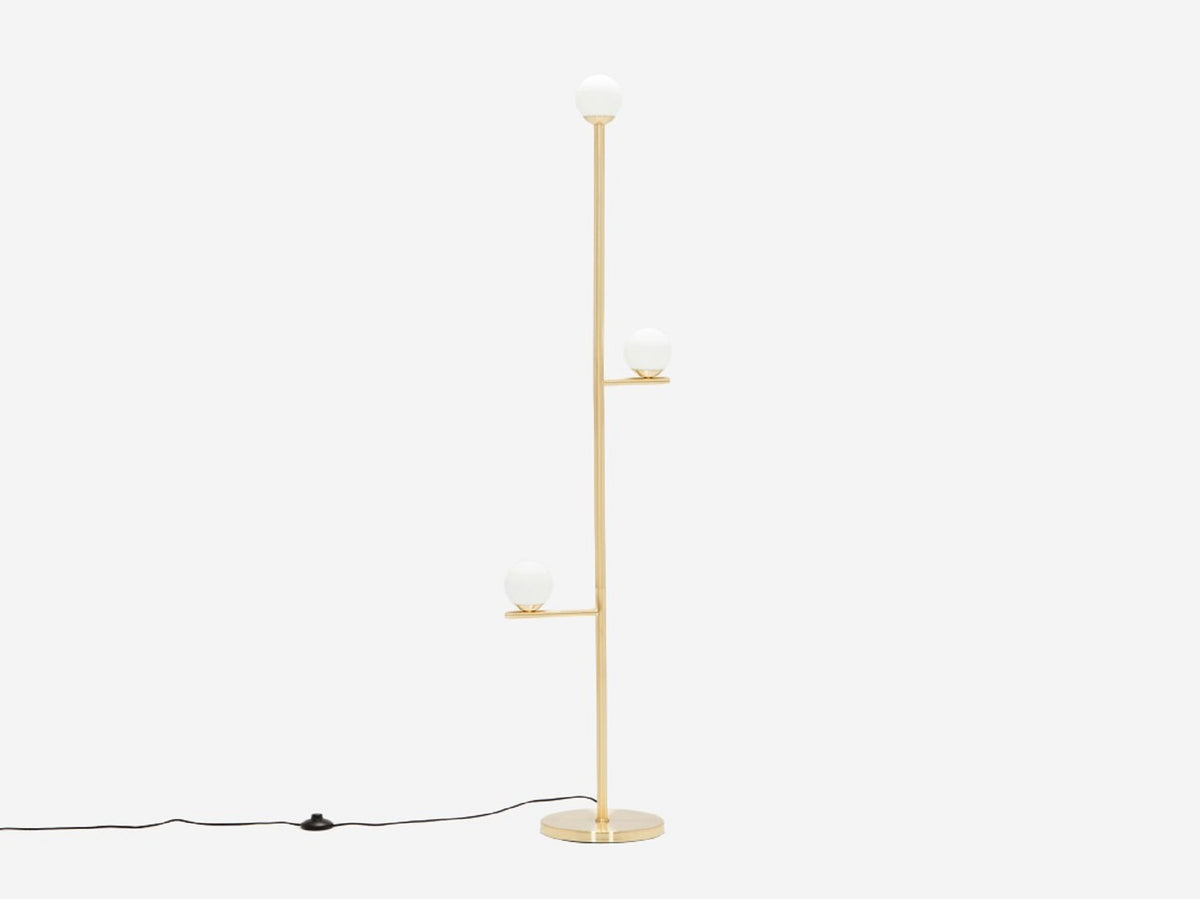 Stem Floor Lamp – Brass
