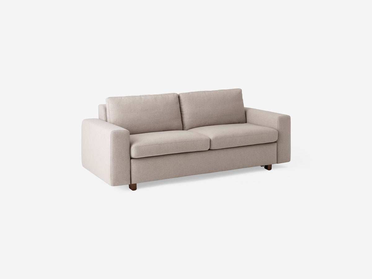 Ava Cloud with Walnut Legs - Double - Standard Arms