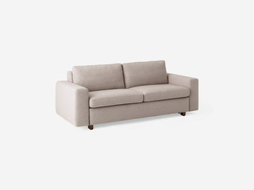 Ava Cloud with Walnut Legs - Double - Standard Arms