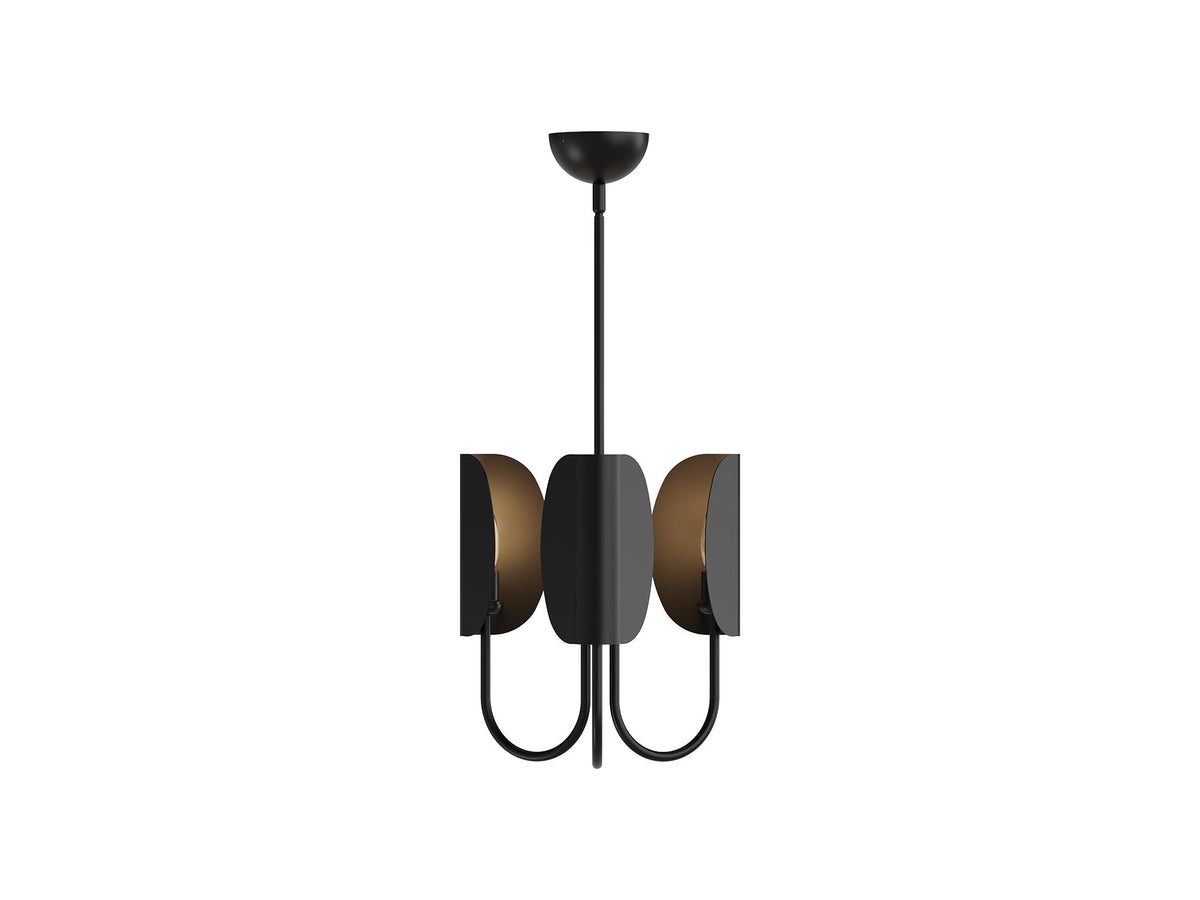 Seno Chandelier – 15" / Matte Black