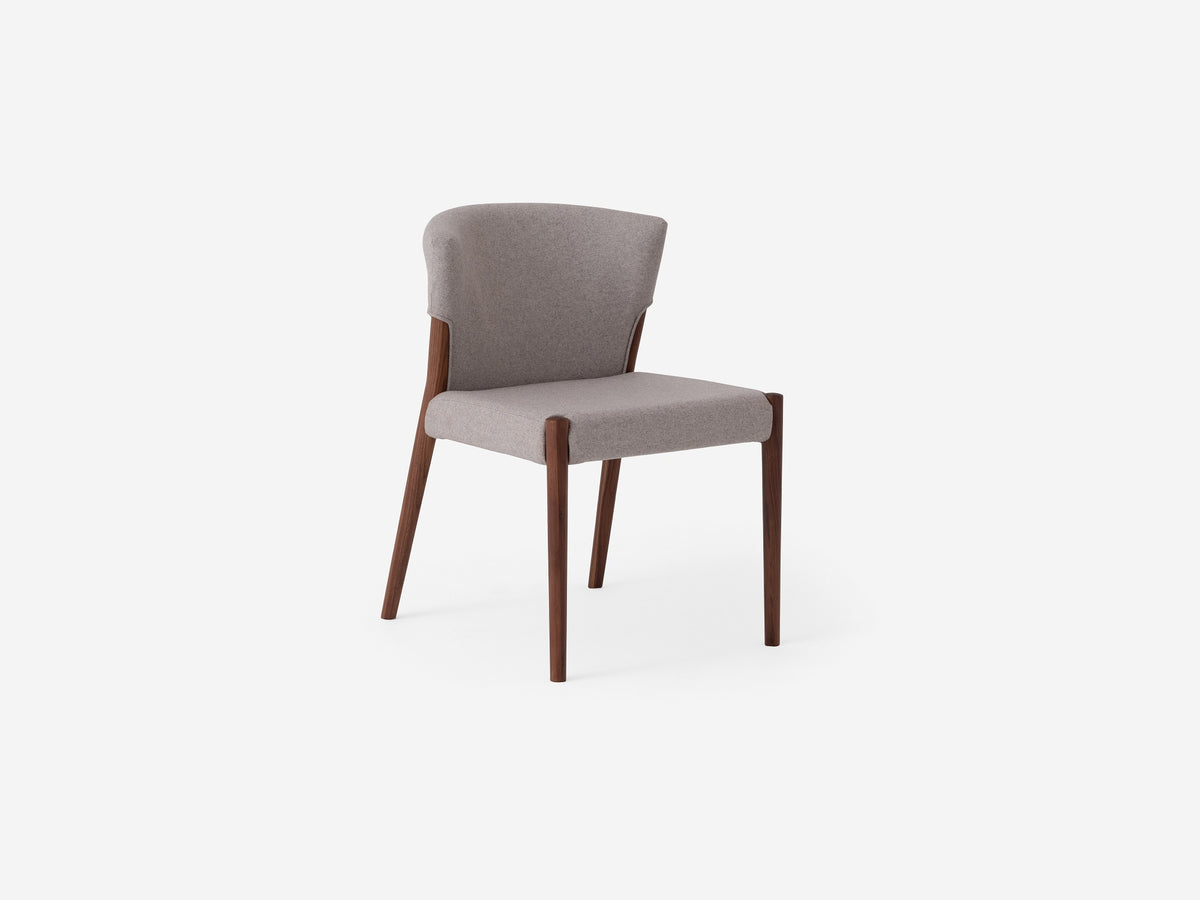 Wren Dining Chair – Upholstered Back / Walnut – view 2