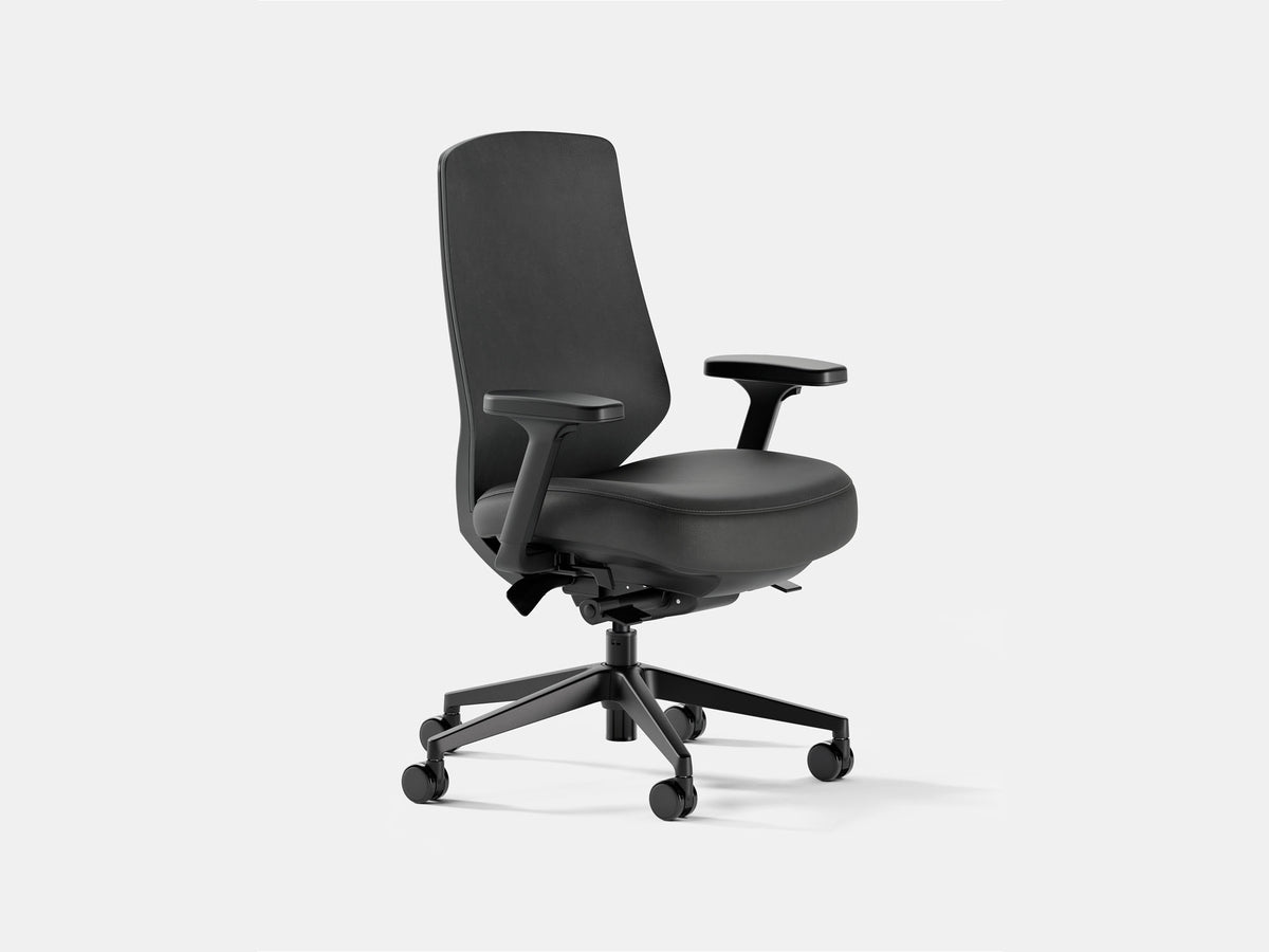 Ergonomic Pro Office Chair – Leather / Black