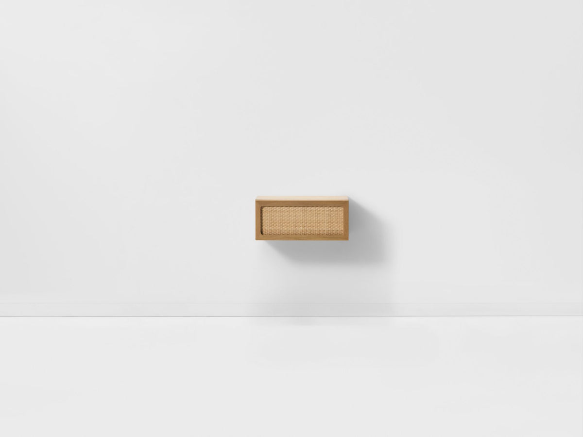 Stadium Floating Nightstand – Oak