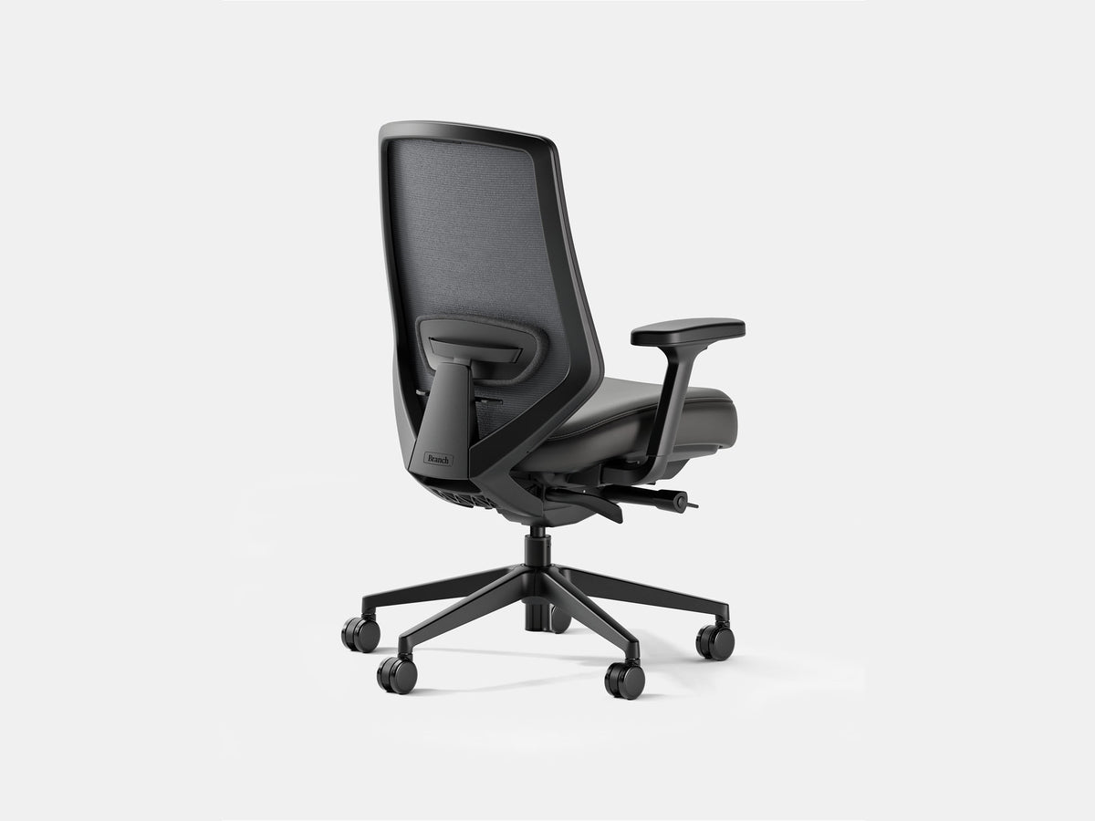 Ergonomic Pro Office Chair – Vegan Leather / Black – view 2