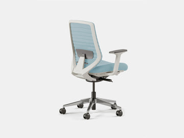 Ergonomic Office Chair – Light Blue (White) – view 2