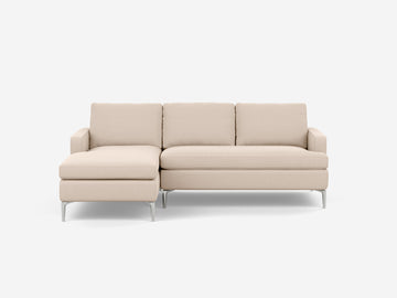 Grade 30 Panama Natural with Aluminum Legs - Left Hand Facing Chaise