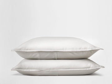 Silk & Snow Egyptian Cotton Sham Set – Standard / Sand