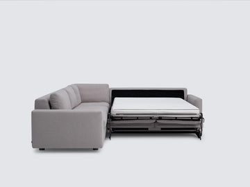 Ava Cloud with Stainless Steel Legs - Narrow Arms - Left Hand Facing Loveseat