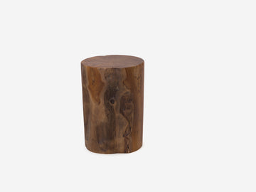 Solid Teak Stool - Cylinder – Reclaimed Teak – view 8