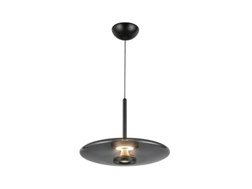 Kyoto Pendant – Black/Smoked Glass – view 2