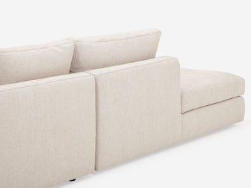 Coda Beach - Left Hand Facing Backless Chaise - 1.5" Legs