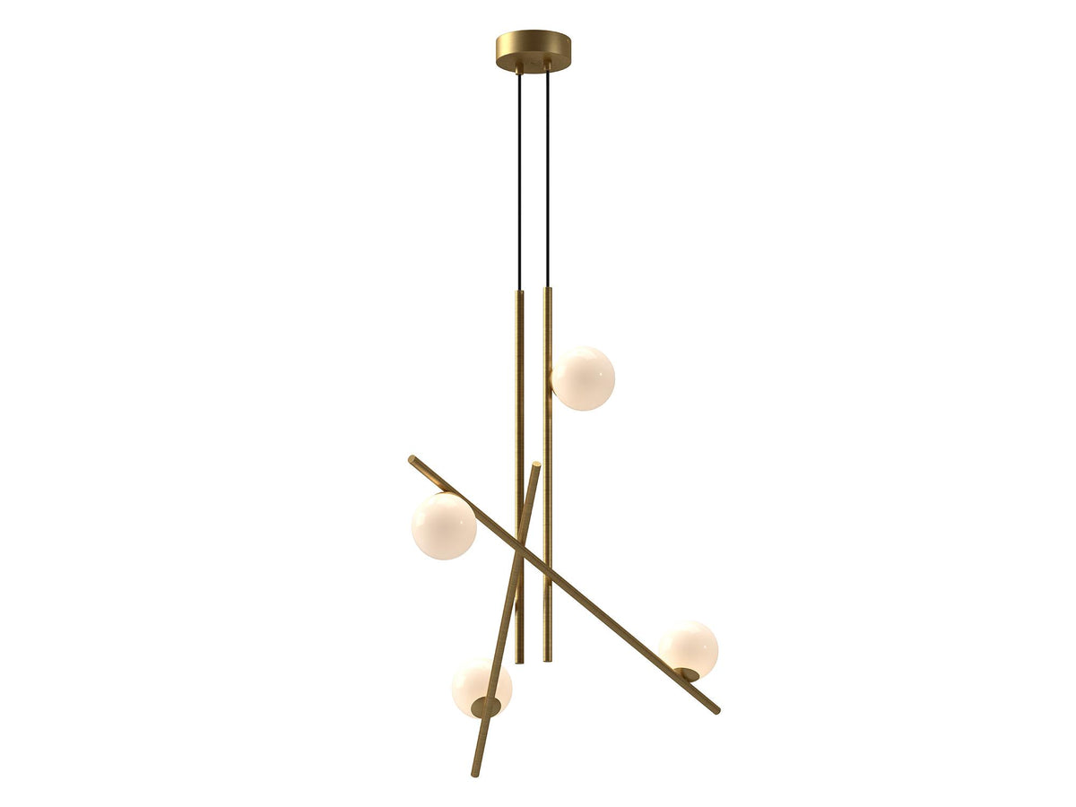 Amara Chandelier – 32" / Brushed Gold