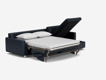 Evoque Atlantic with Stainless Steel Legs - Narrow Arms - Double - Right Hand Facing Storage Chaise