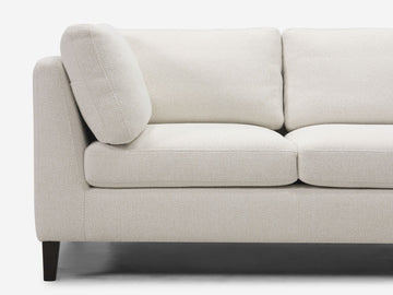 Dreamy Creamy with Onyx Legs - Right Hand Facing Chaise