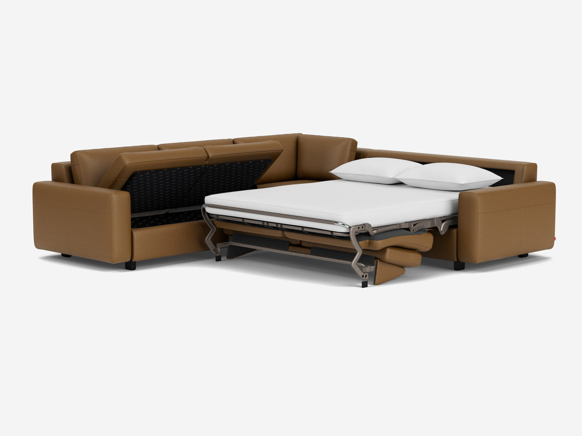 Rein Toast with Black Ash Legs - Standard Arms - Left Hand Facing Storage Loveseat
