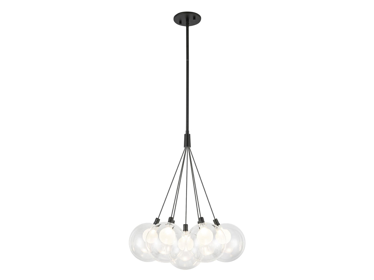 Bolla Chandelier – 17" / Black