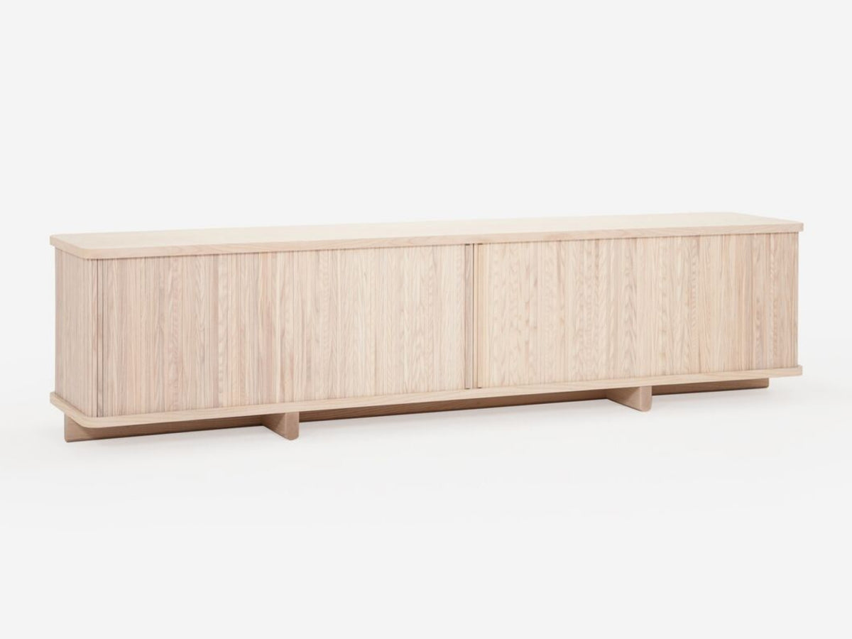 Tambour 86" Credenza – Ash – view 2