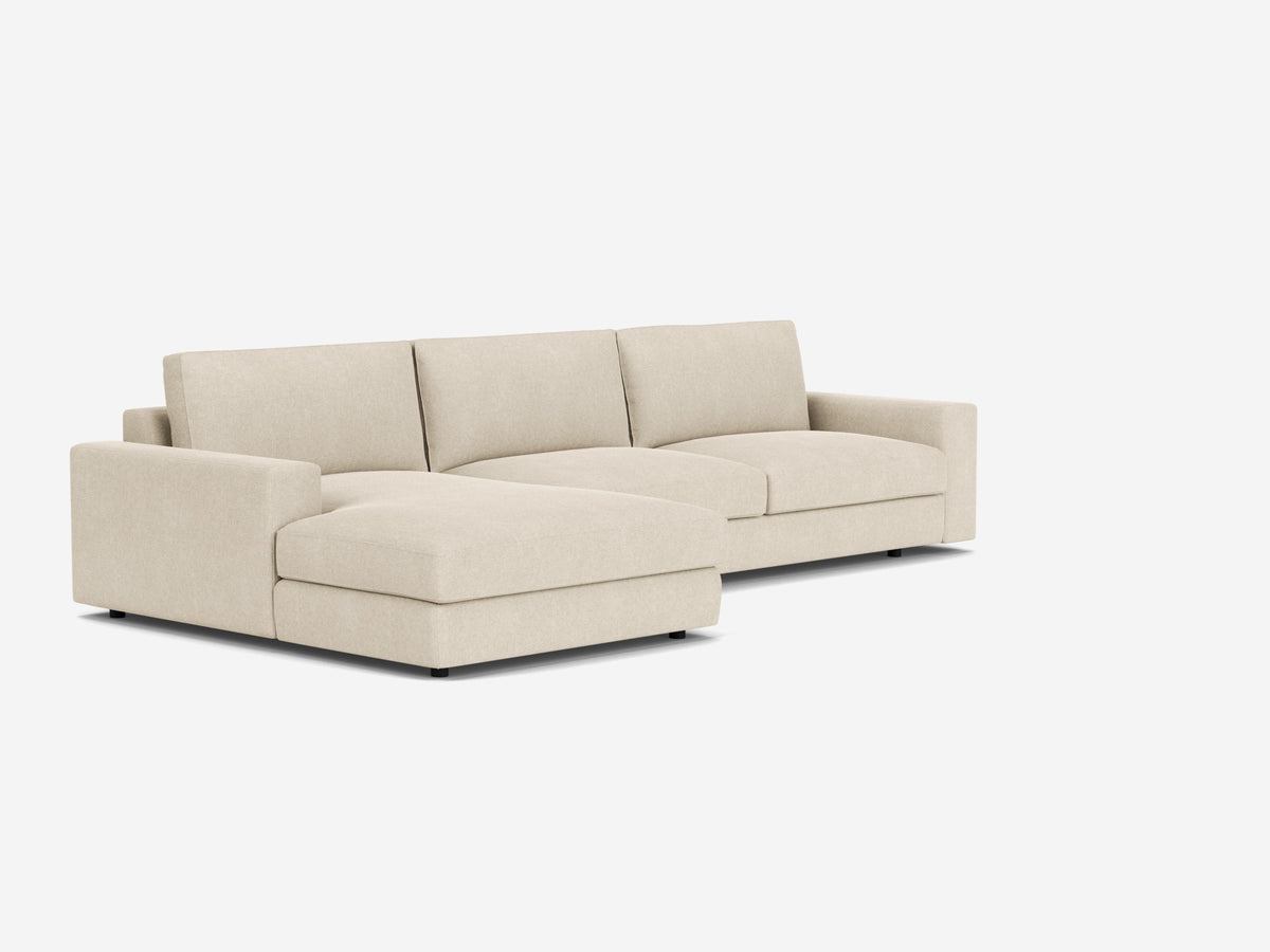 Coda Beach - Left Hand Facing Chaise - Straight Arms - 1.5" Legs
