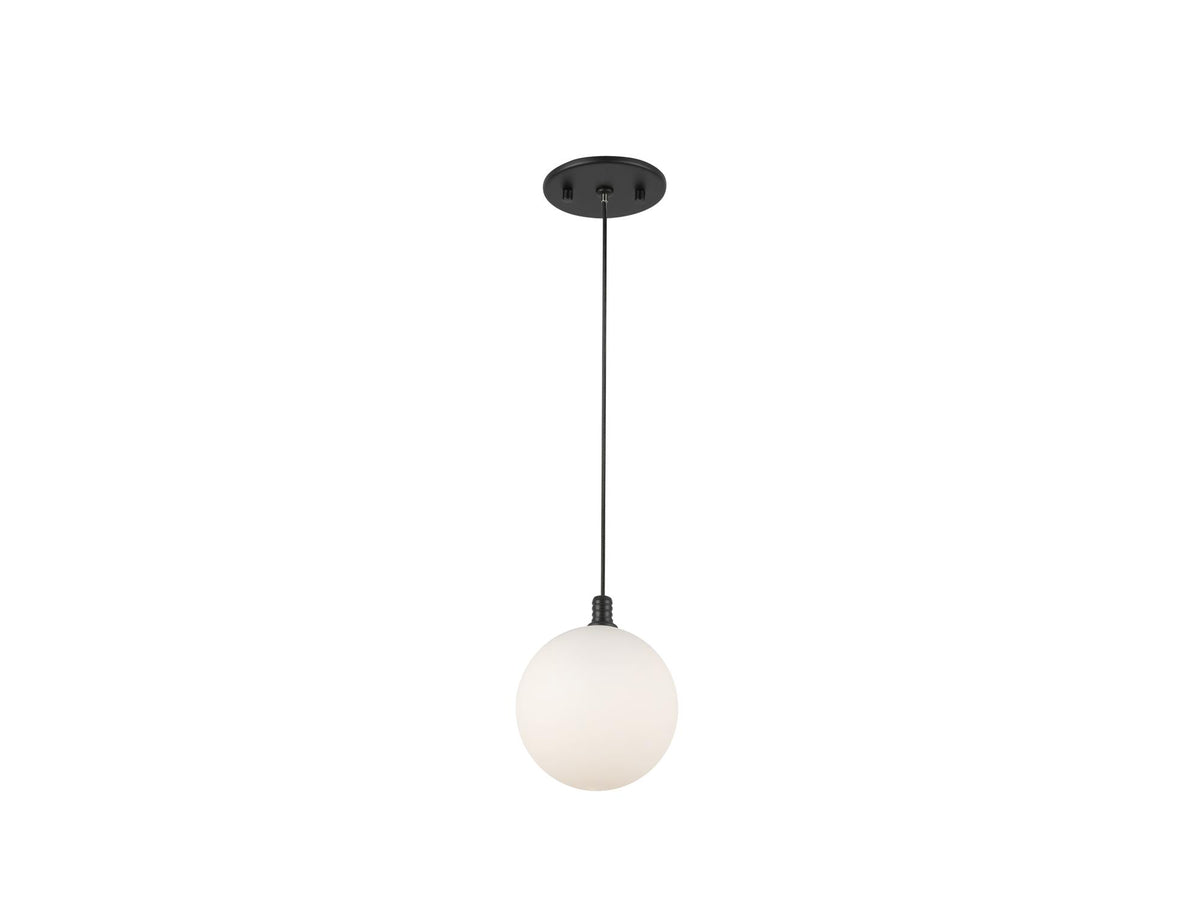 Bolla Pendant – Black/Opal Glass – view 2