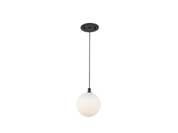 Bolla Pendant – Black/Opal Glass – view 2