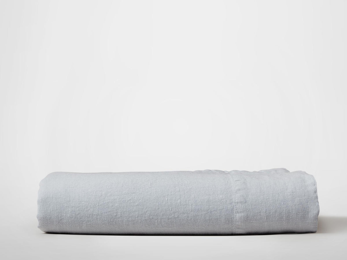 Silk & Snow Flax Flat Sheet – Full / Luna