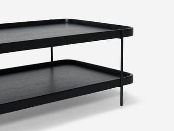 Sage Rectangular Coffee Table – Black Oak – view 5