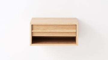 Marcel Open Shelf Floating Nightstand – Oak