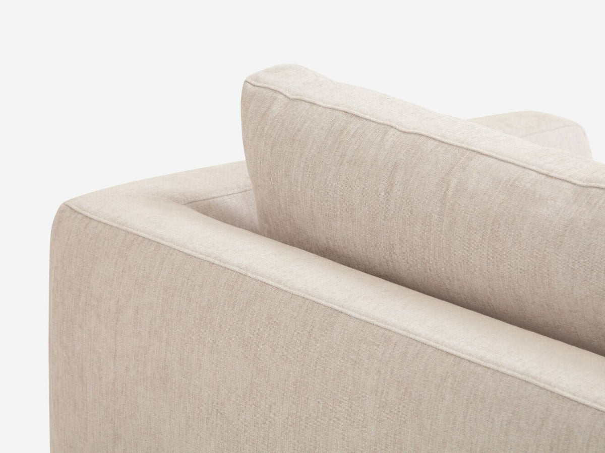 Coda Beach - Left Hand Facing Backless Chaise - 1.5" Legs