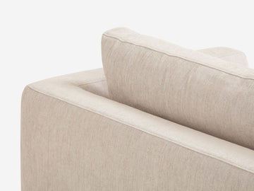 Coda Beach - Left Hand Facing Backless Chaise - 1.5" Legs