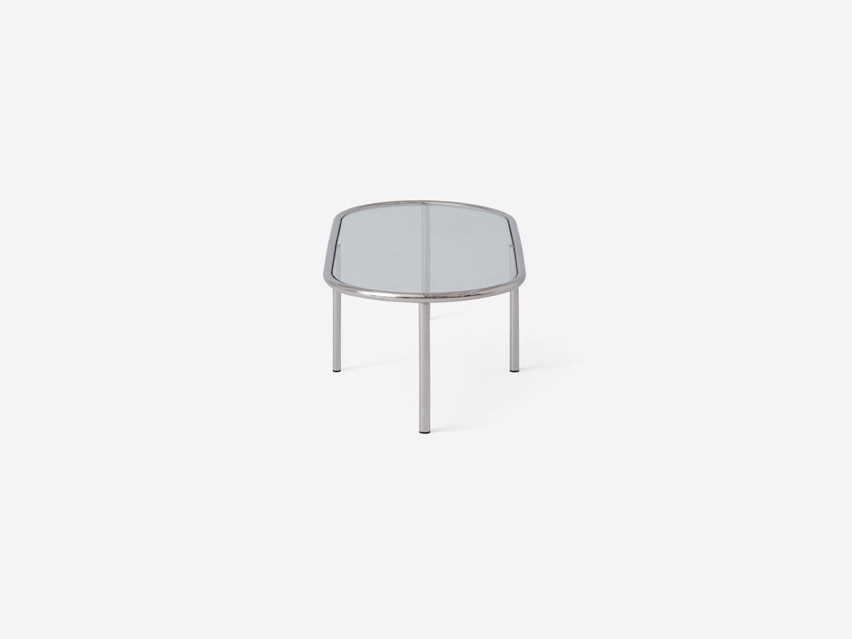 Tubular Coffee Table – Oval / Stainless Steel – view 3