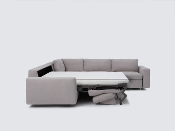 Ava Cloud with Stainless Steel Legs - Standard Arms - Right Hand Facing Storage Loveseat