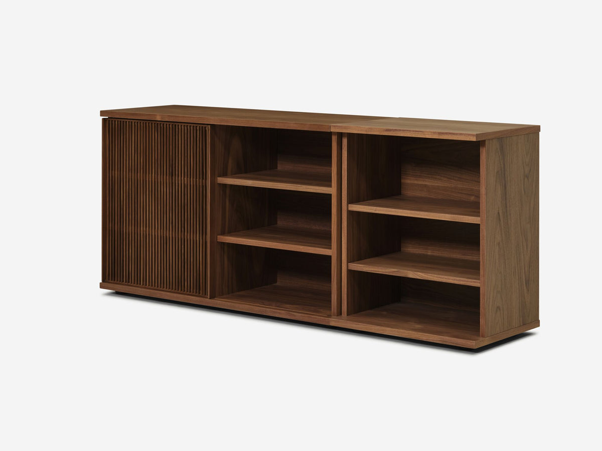 Wide - Walnut - Slatted Door